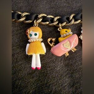 Betsey Johnson vintage rare doll charm bracelet NWT